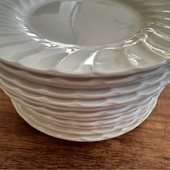 Vintage Myott Fine Ironstone Staffordshire England Small Desert Plates 14 - Picture 4 of 7